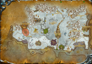 Dragonblight Northrend Map world of warcraft