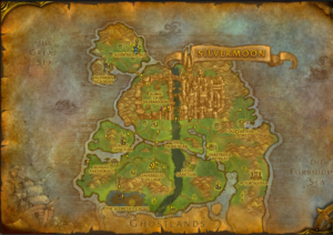 Eversong woods Map eastern kingdoms world of warcraft