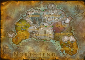 Northrend Map world of warcraft