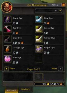 Cro Threadstrong Vendor Shattrath Items page 2
