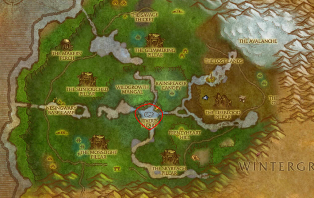 Nettlefish Farming Location Map Sholazer Basin