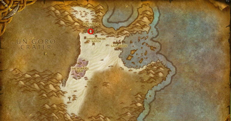 ZulFarrak location map