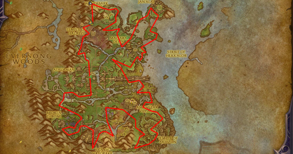 Argentleaf route zul aman location