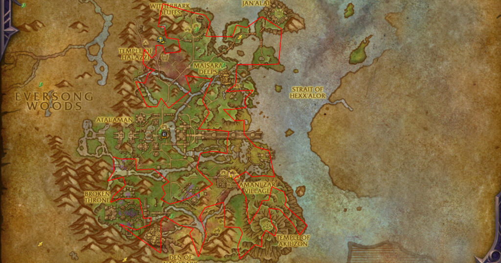 Azeroot farming route zul aman