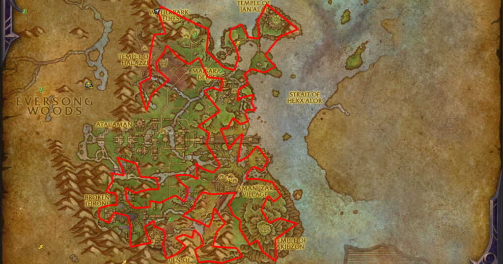 Brilliant Silver Ore Farming Route zul aman location