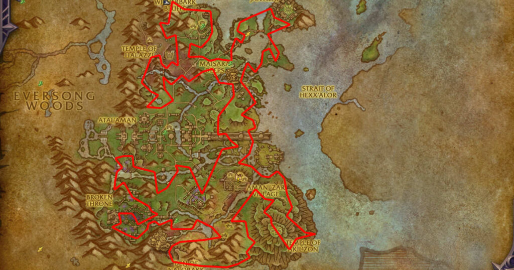 Sanguithorn route zul aman location