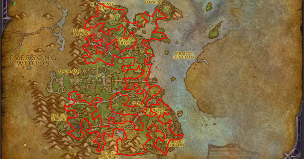 Tranquility Bloom zul aman route location